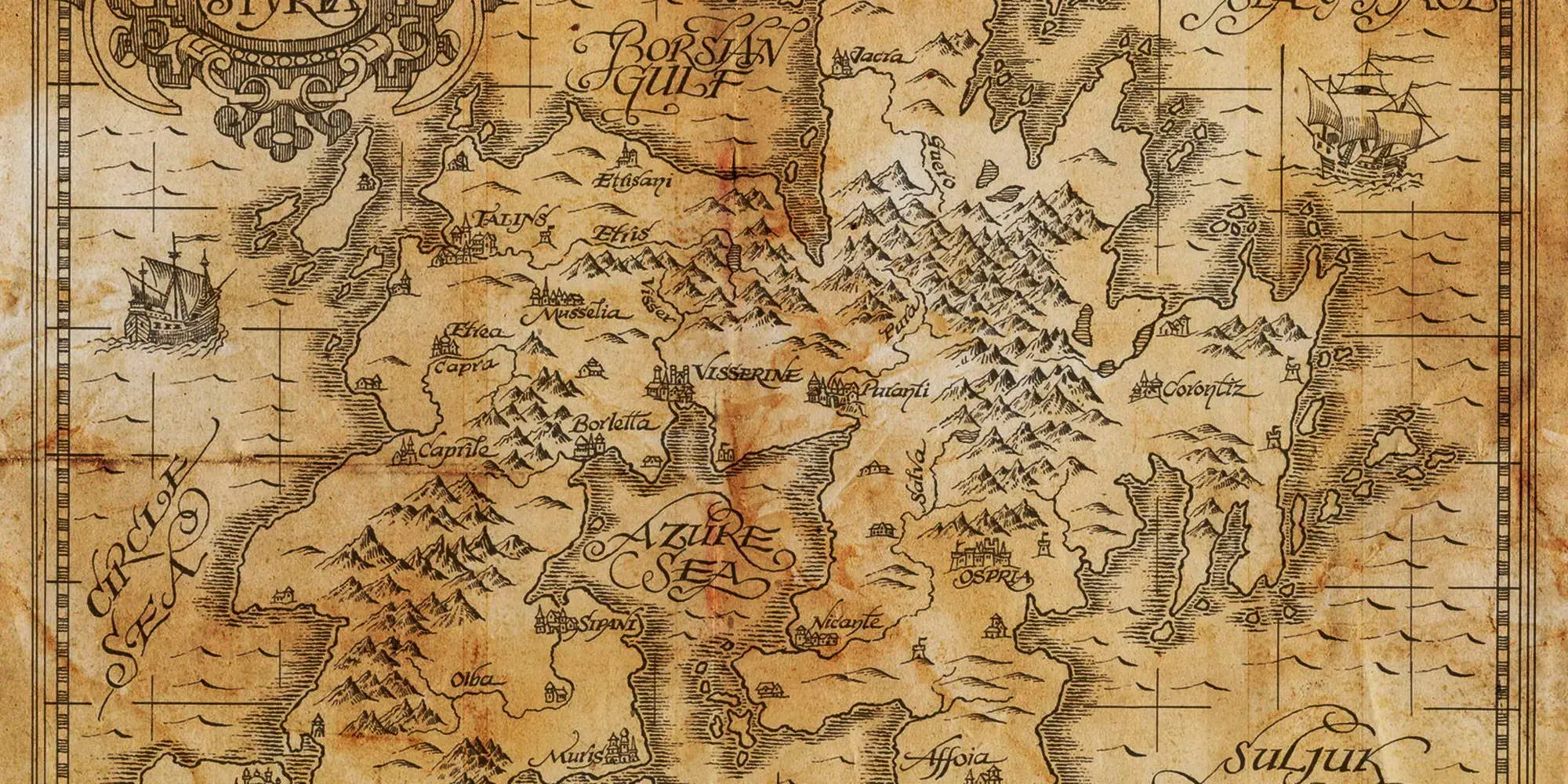 Carte fantastique des royaumes